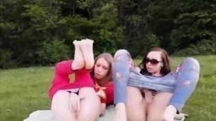 Cute Teen Girl Fingers Masturbation In Public On Webcam